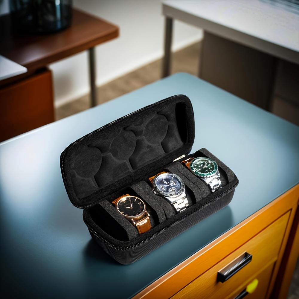 Luxury Watch Case Travel - 1/2 PC 럭셔리 3슬롯 시계 여행용