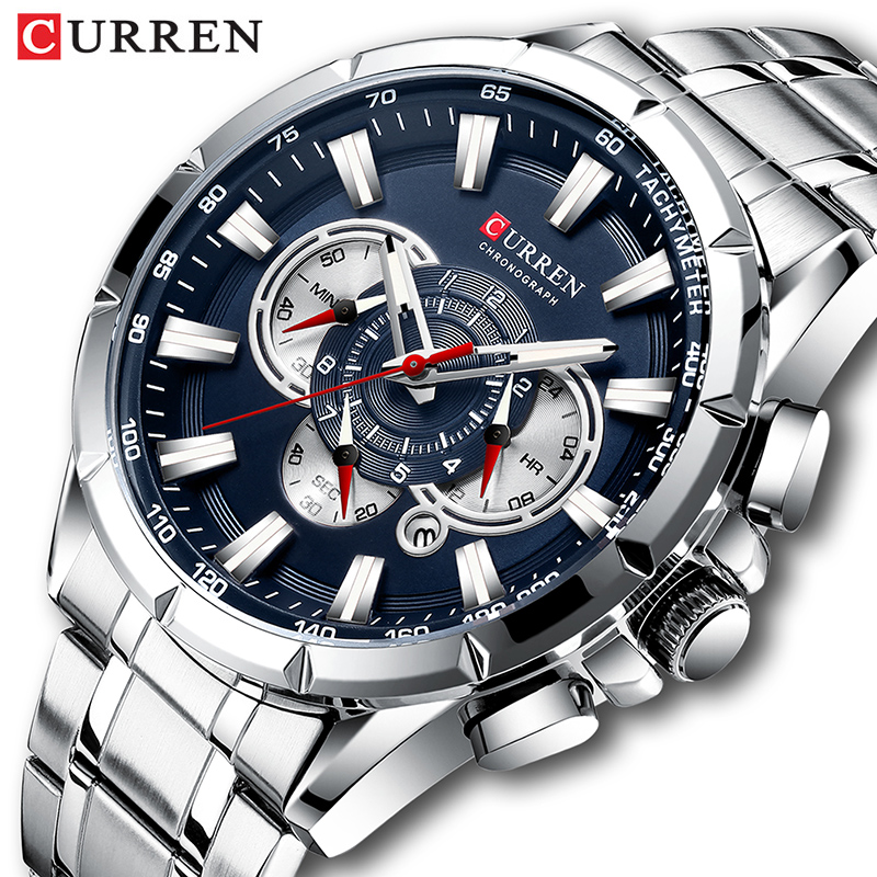 Luxury Watch Maker - CURREN 손목 시계 남자 방수 크로노