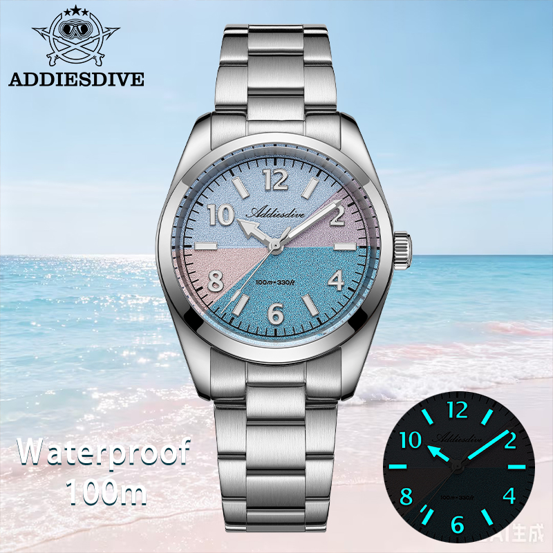 Luxury Watch Time - ADDIESDIVE 사파이어 글래스 시계 여성용 새로운