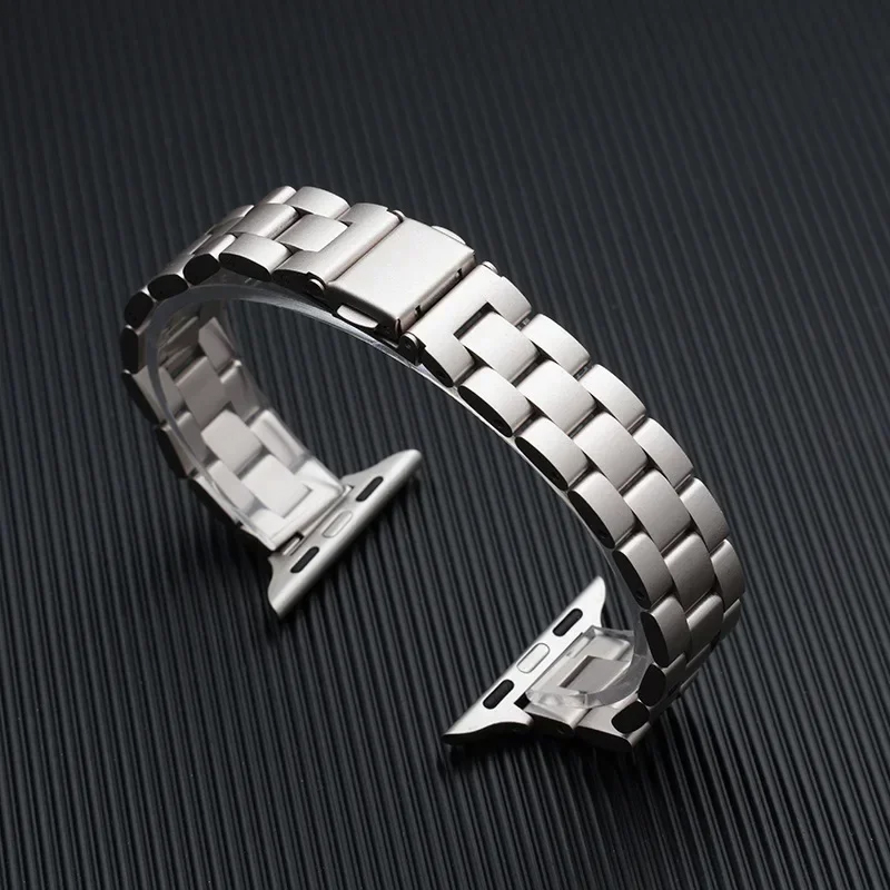 Luxury Watch Ap - 슬림 메탈 스테인리스 스틸 스트랩 아이워치