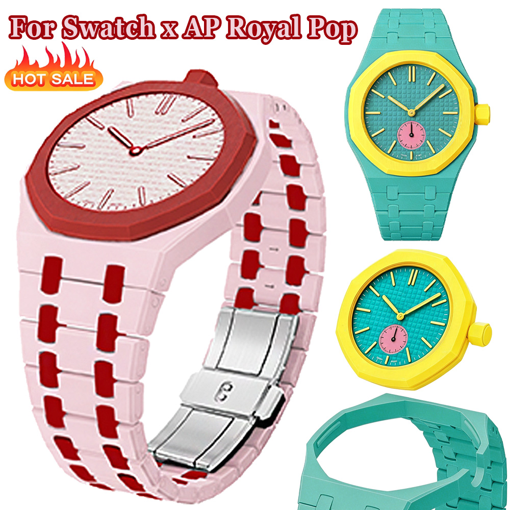 Luxury Watch Ap - 바이오세라믹 케이스+스트랩 스와치 x AP 로얄