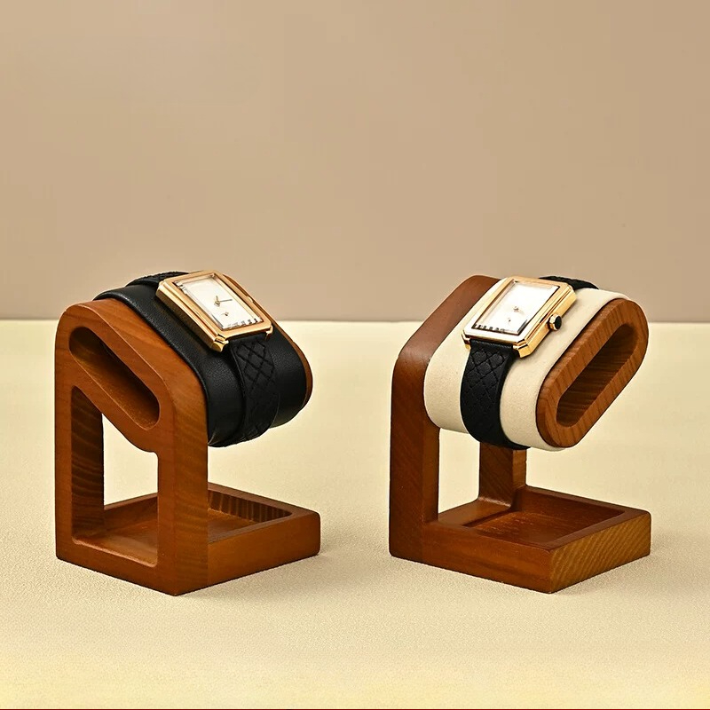 Luxury Watch Boutique - 원목 시계 진열대 고급 손목시계 쇼케이스
