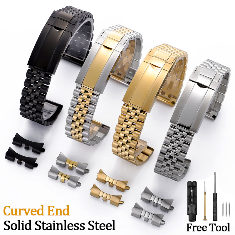 Luxury Watch Class - 프리미엄 곡선형 시계줄 20mm 21mm 22mm