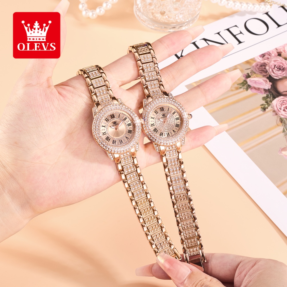 OLEVS 럭셔리 패션 여성용 시계 다이아몬드 다이얼  - Luxury Watch Diamond 리뷰 및 가격