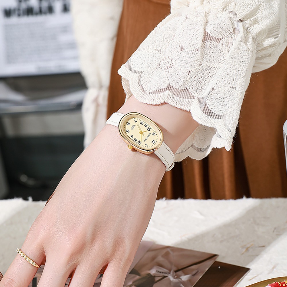 럭셔리 타원형 다이얼 여성 시계 패션 숙녀 선물 드레스 - Luxury Watch With Leather Strap 리뷰 및 가격