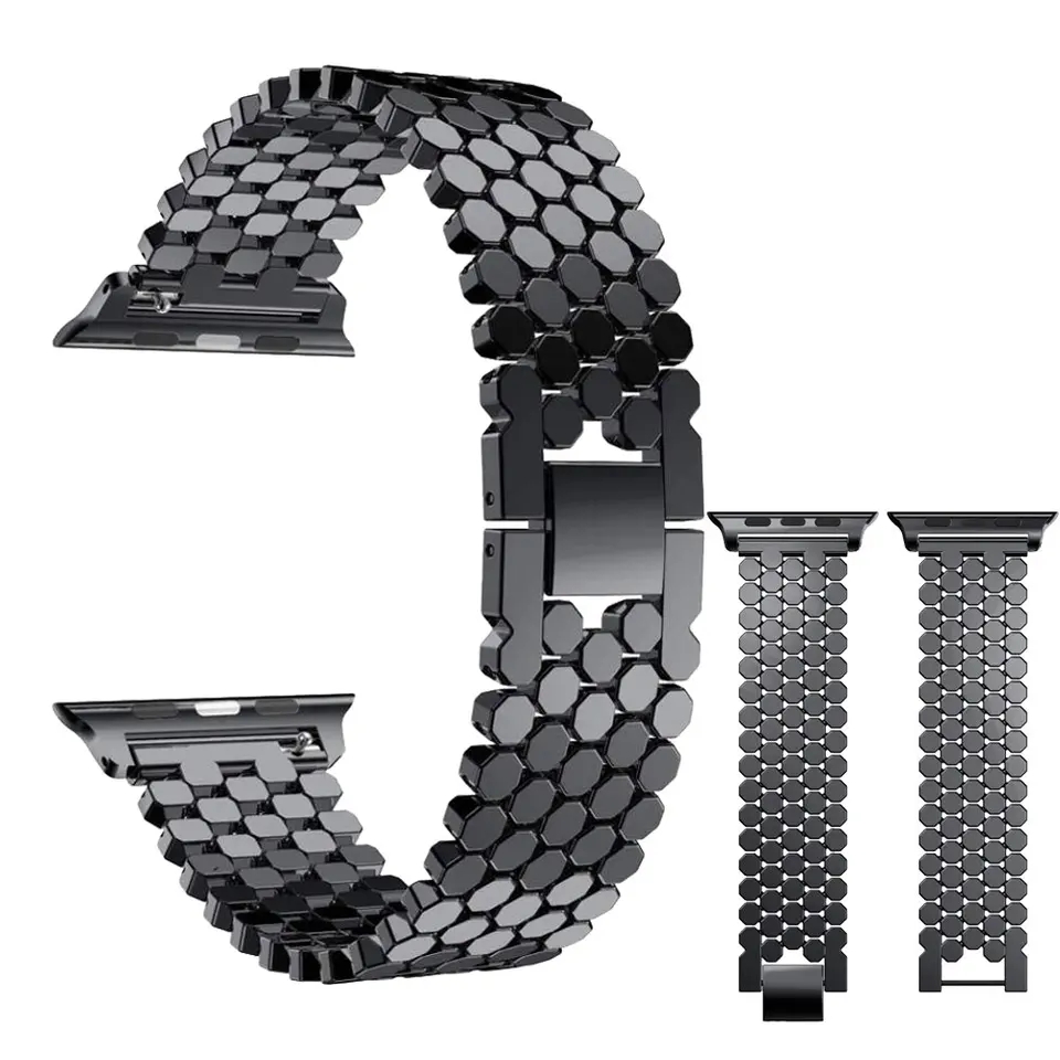 Apple Watch 밴드 용 스테인레스 스틸 스트랩  - Luxury Watch Ap 리뷰 및 가격