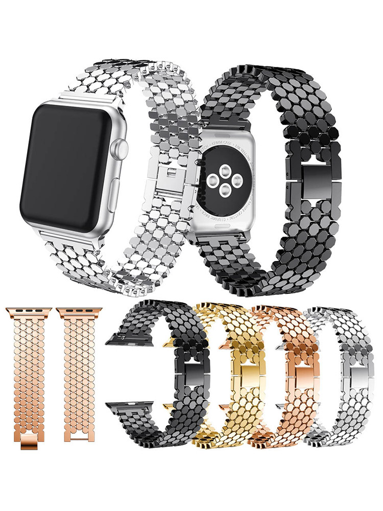 Apple Watch 밴드 용 스테인레스 스틸 스트랩  - Luxury Watch Ap 리뷰 및 가격