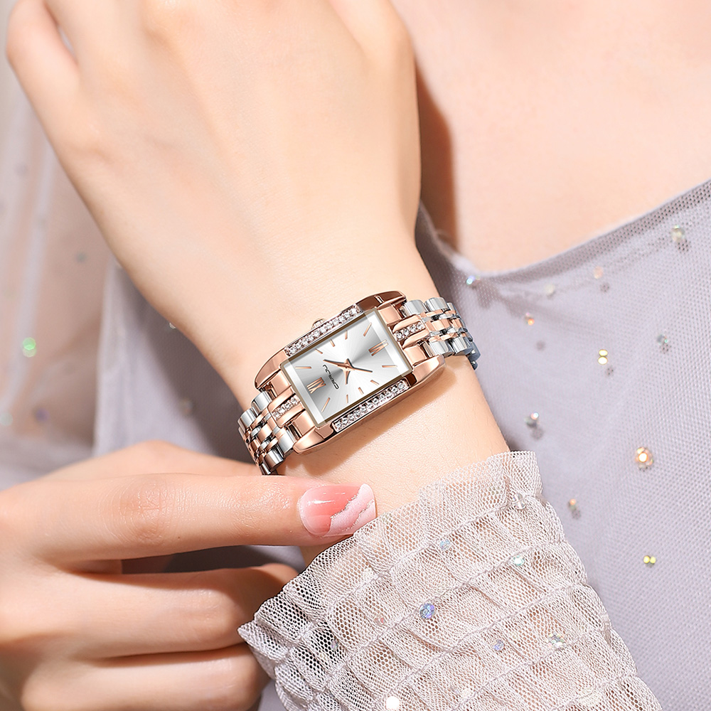 CRRJU 브랜드 럭셔리 여성용 시계, 심플 스퀘어 풀 - Luxury Watch Diamond 리뷰 및 가격