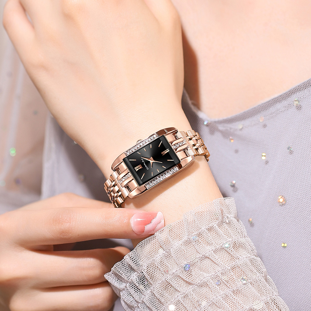 CRRJU 브랜드 럭셔리 여성용 시계, 심플 스퀘어 풀 - Luxury Watch Diamond 리뷰 및 가격