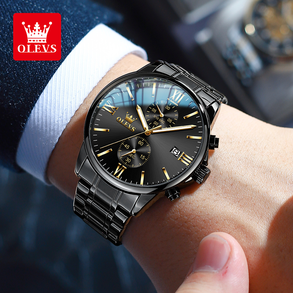 OLEVS 2886 남성용 클래식 블랙 쿼츠 시계 우아 - Luxury Watch Maker 리뷰 및 가격