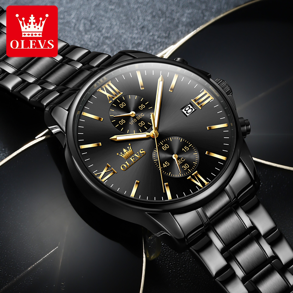 OLEVS 2886 남성용 클래식 블랙 쿼츠 시계 우아 - Luxury Watch Maker 리뷰 및 가격