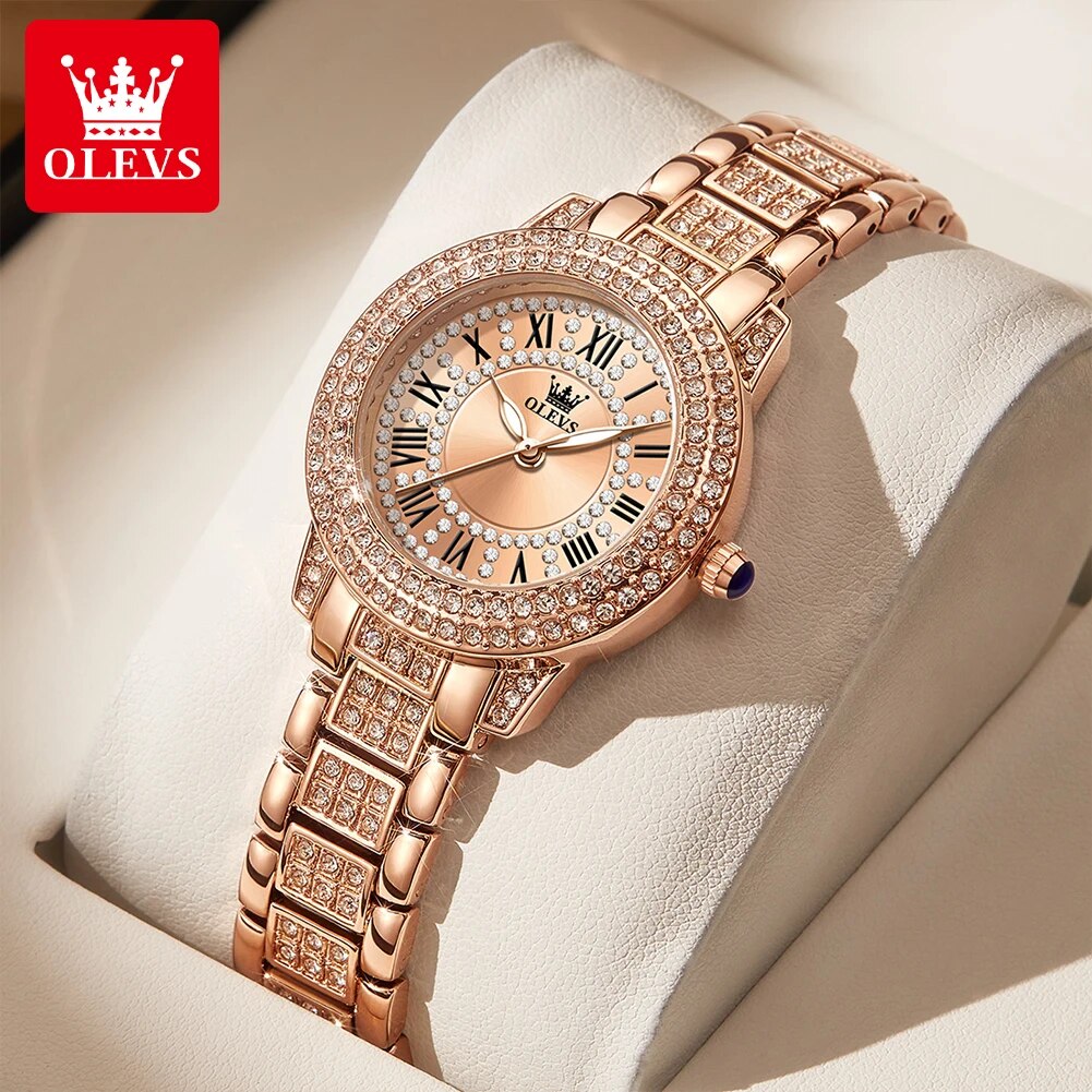 OLEVS 9943 여성을위한 럭셔리 모든 다이아몬드  - Luxury Watch Diamond 리뷰 및 가격