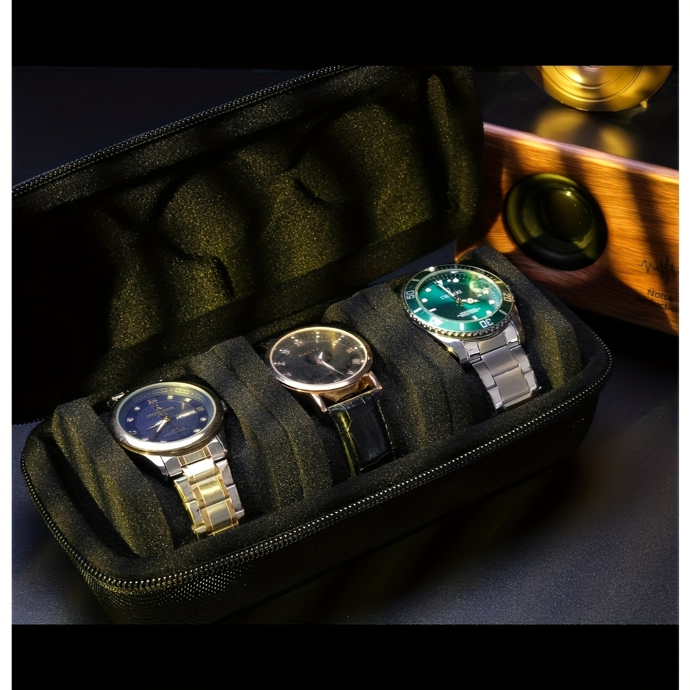 1/2 PC 럭셔리 3슬롯 시계 여행용 케이스, 시계  - Luxury Watch Case Travel 리뷰 및 가격