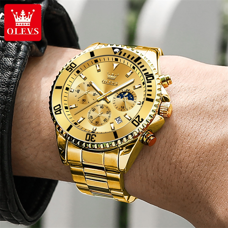 OLEVS 시계 남자 톱 브랜드 럭셔리 골드 쿼츠 밀리 - Luxury Watch Maker 리뷰 및 가격