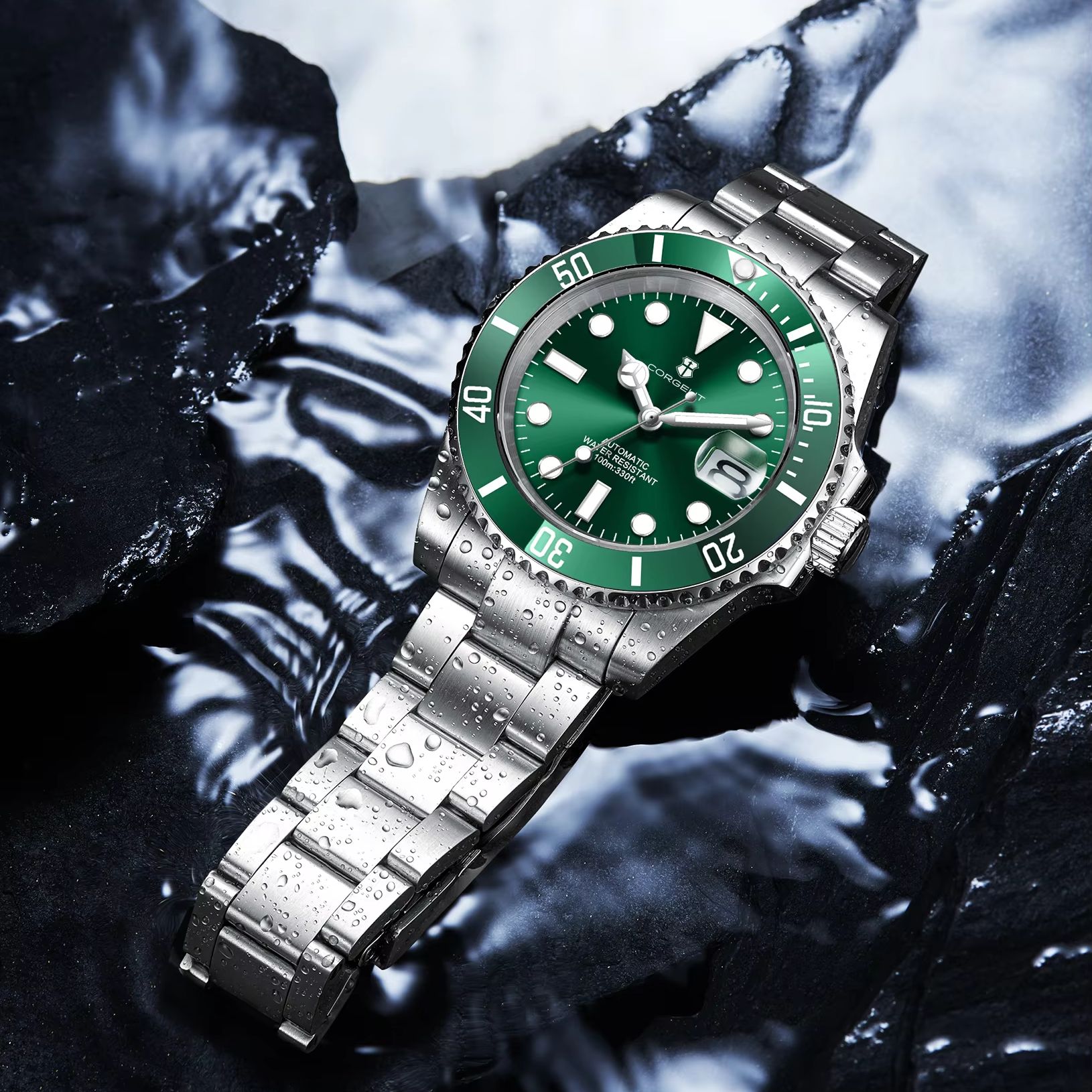 커스텀 로고 40mm 515 GMT 쿼츠 손목시계 스테 - Luxury Watch Brands Logo 리뷰 및 가격