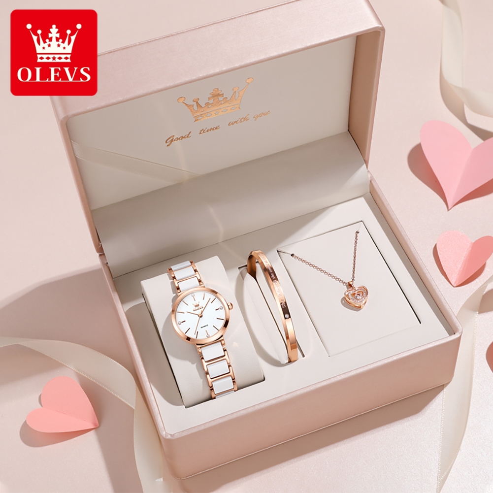 OLEVS 여성 시계 5877 고급스러운 우아한 쿼츠  - Luxury Watch Organizer 리뷰 및 가격