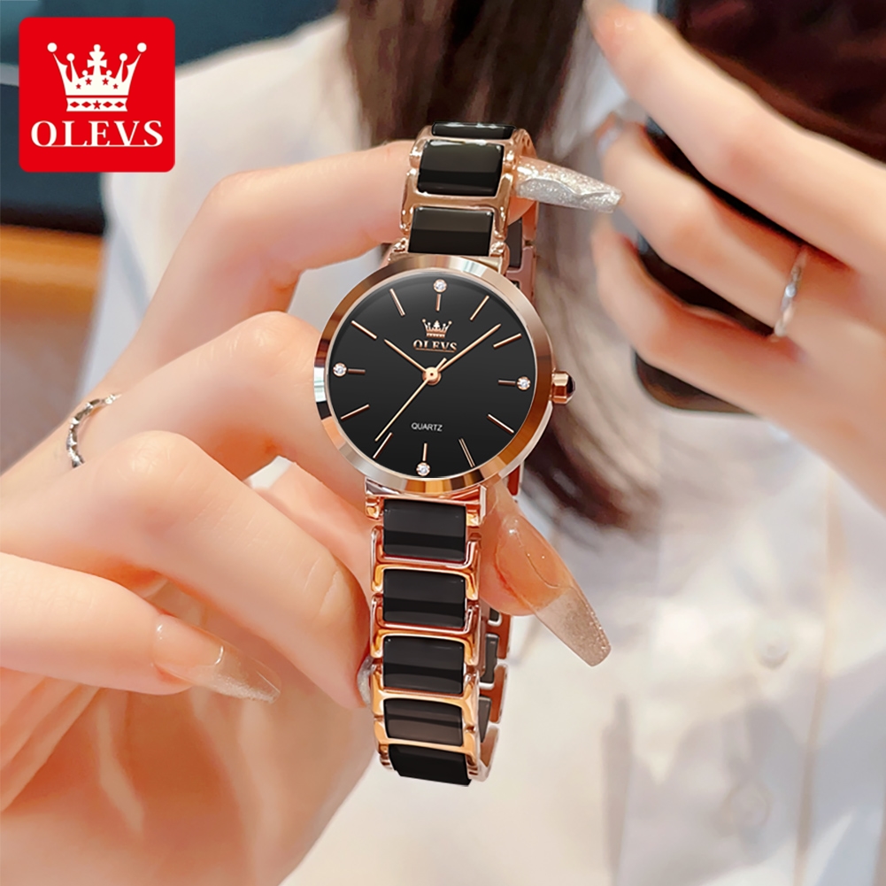 OLEVS 여성 시계 5877 고급스러운 우아한 쿼츠  - Luxury Watch Organizer 리뷰 및 가격