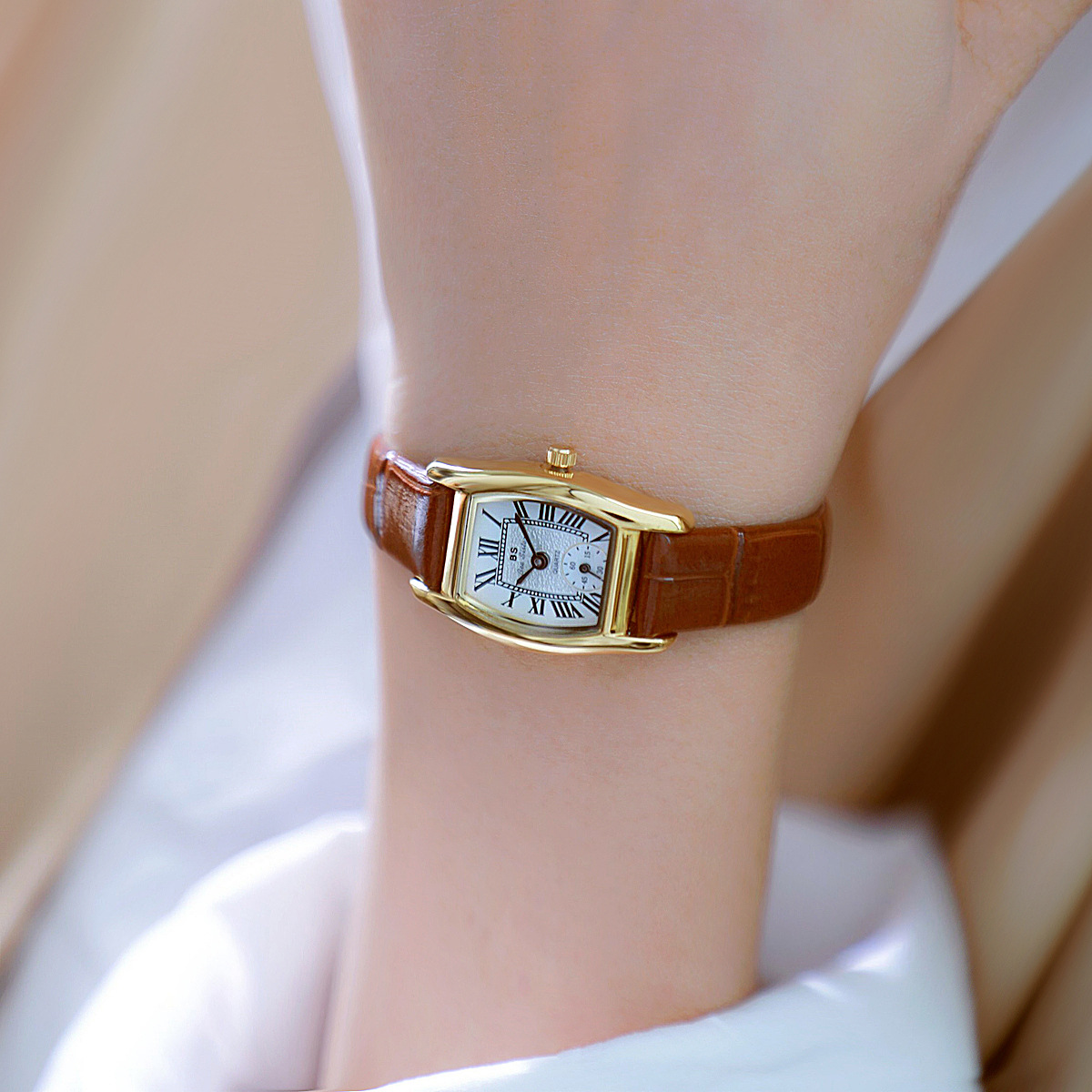 BS 여성용 시계 다목적 복고풍 스타일 럭셔리 브랜드  - Luxury Watch With Leather Strap 리뷰 및 가격