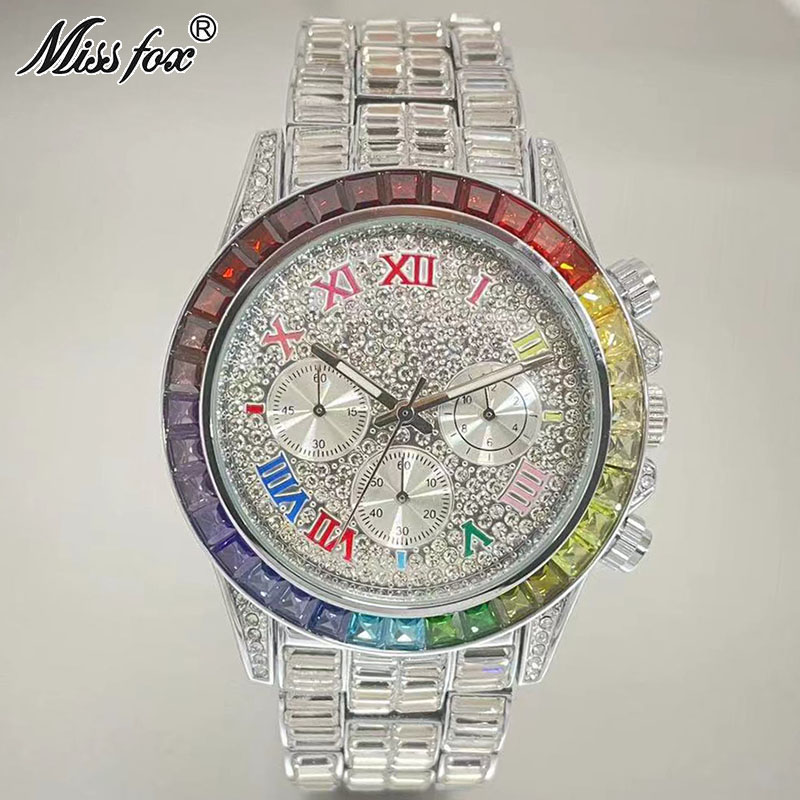 MISSFOX-남성용 럭셔리 아이스 패션 브랜드 방수  - Luxury Watch Maker 리뷰 및 가격