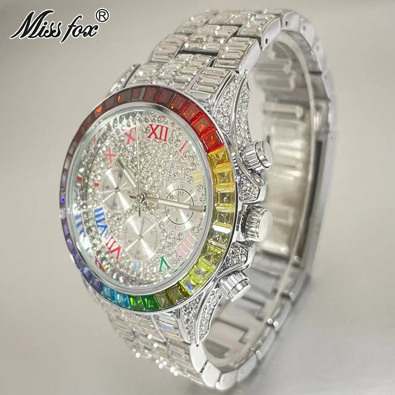 MISSFOX-남성용 럭셔리 아이스 패션 브랜드 방수  - Luxury Watch Maker 리뷰 및 가격
