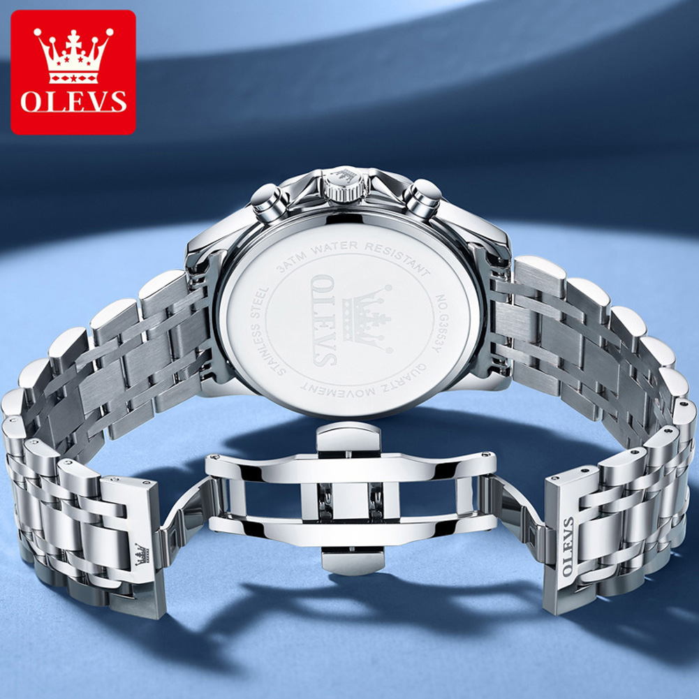 OLEVS 3653 브랜드 문페이즈 캘린더 남성용 시계 - Luxury Watch Maker 리뷰 및 가격