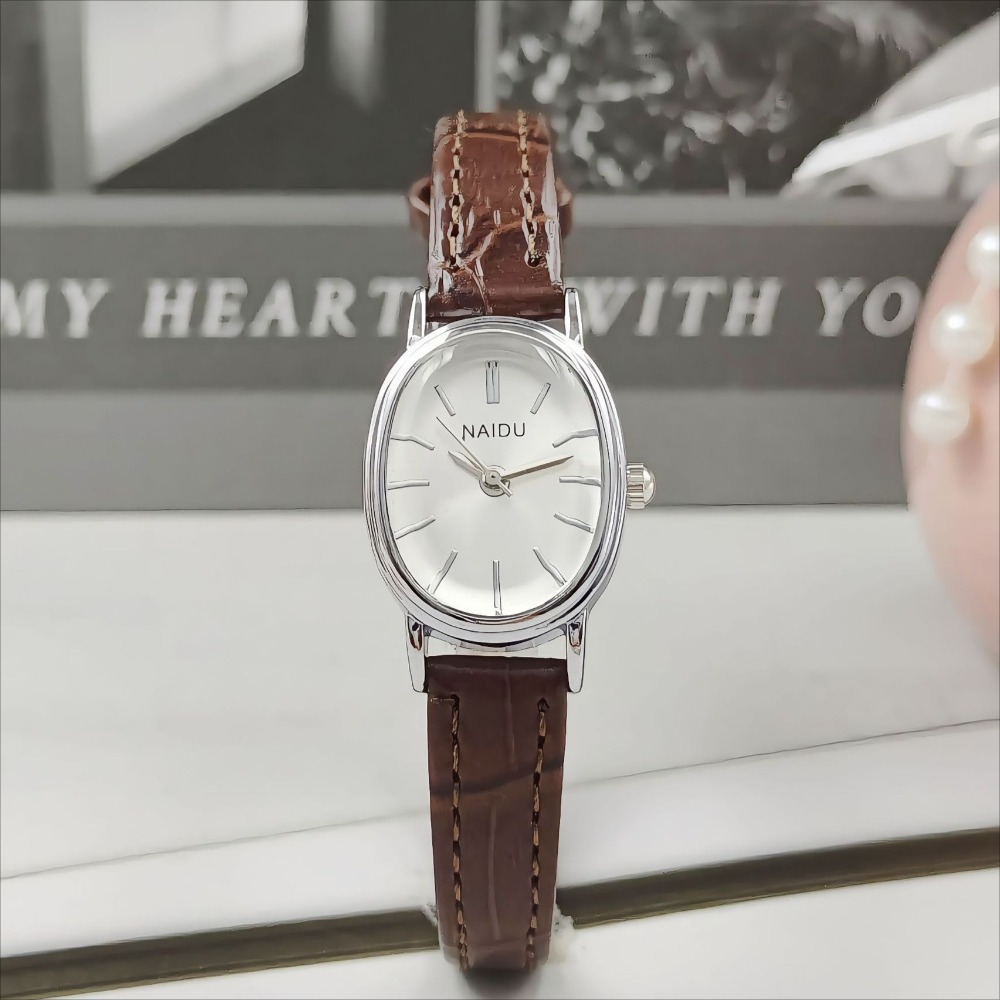 패션 브랜드 여성용 타원형 다이얼 시계 고급 가죽 스트 - Luxury Watch With Leather Strap 리뷰 및 가격