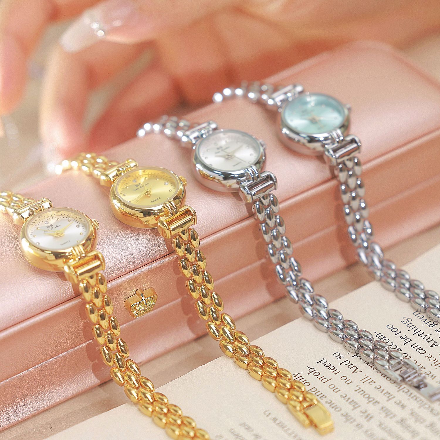 여성용 럭셔리 아이스 블루 실버 시계 팔찌, 절묘한 작 - Luxury Watch With Leather Strap 리뷰 및 가격