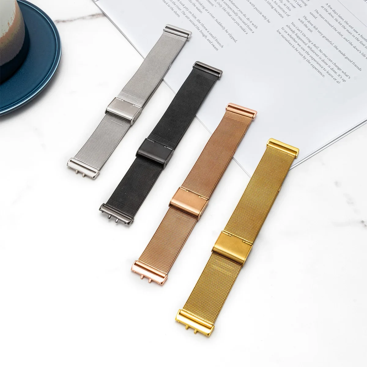 삼성 갤럭시 워치 핏 3용 스테인리스 스틸 스트랩 럭셔 - Luxury Watch Galaxy 리뷰 및 가격