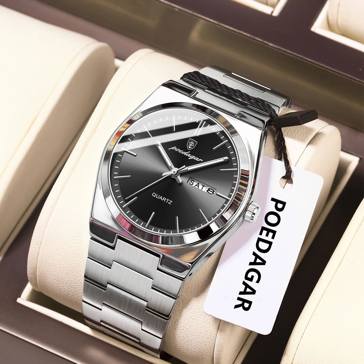 포에다가 럭셔리 남성용 쿼츠 손목시계 방수 야광 날짜  - Luxury Watch Ap 리뷰 및 가격