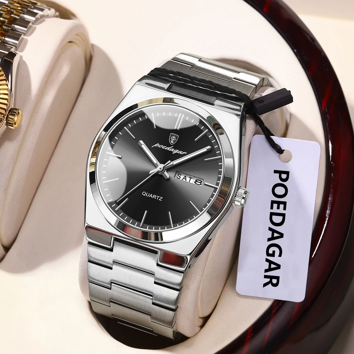 포에다가 럭셔리 남성용 쿼츠 손목시계 방수 야광 날짜  - Luxury Watch Ap 리뷰 및 가격