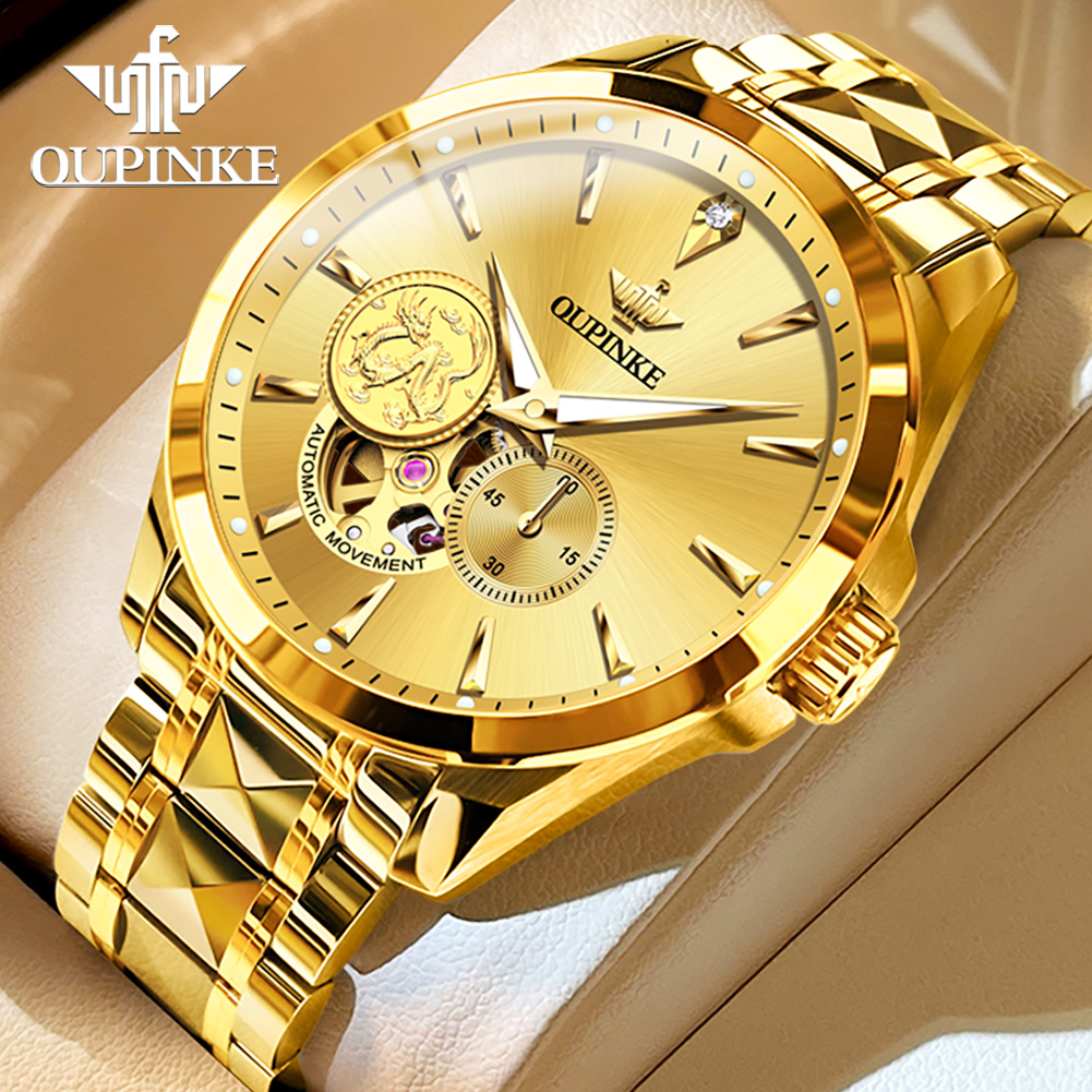 OUPINKE 남성용 시계 탑 브랜드 럭셔리 오리지널  - Luxury Watch Brands Logo 리뷰 및 가격