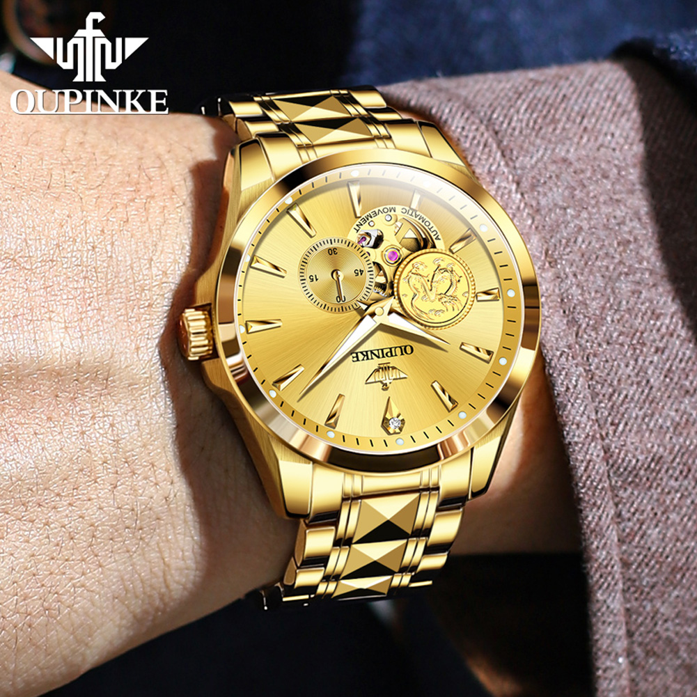 OUPINKE 남성용 시계 탑 브랜드 럭셔리 오리지널  - Luxury Watch Brands Logo 리뷰 및 가격