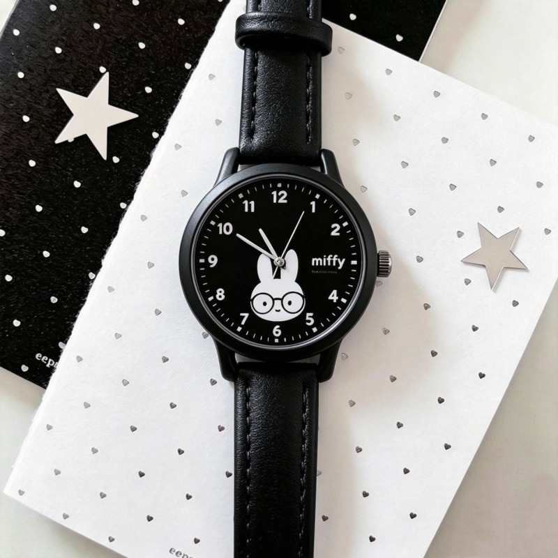 귀여운 미피 쿼츠 손목시계 아날로그 시간 표시 독특한  - Luxury Watch Time 리뷰 및 가격