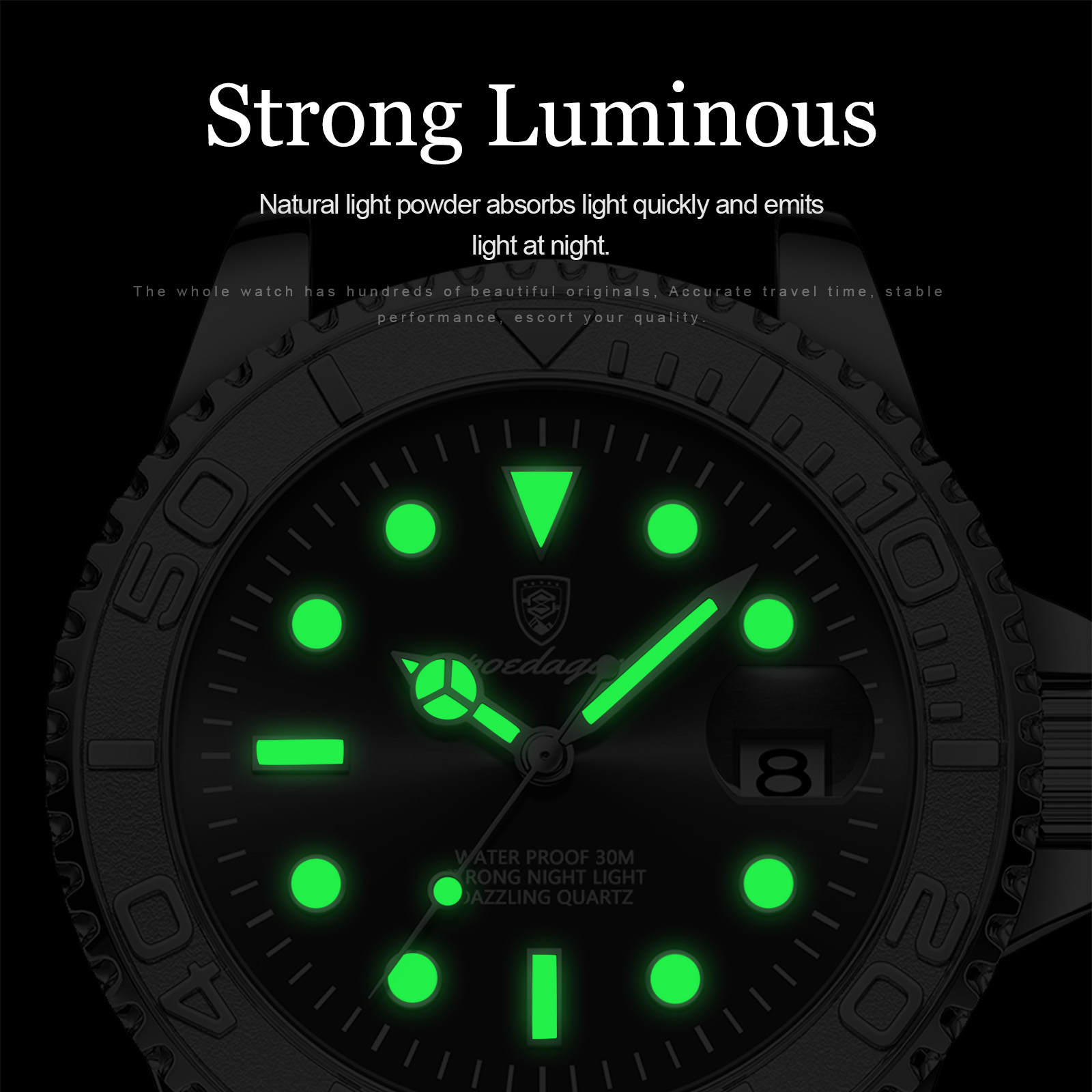 POEDAGAR 탑 럭셔리 남자 시계 방수 빛나는 날짜 - Luxury Watch Ap 리뷰 및 가격