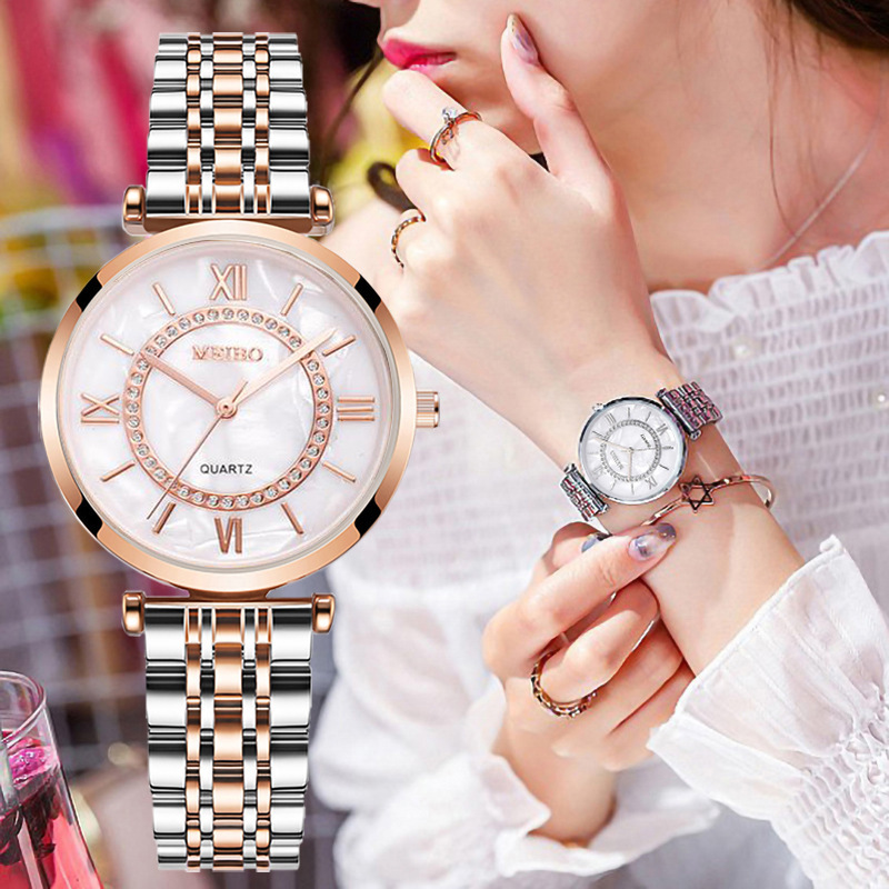 럭셔리 크리스탈 여성 팔찌 시계 톱 브랜드 패션 다이아 - Luxury Watch Diamond 리뷰 및 가격