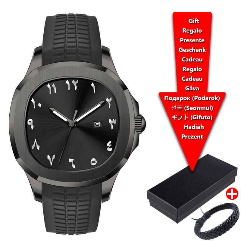 럭셔리 브랜드 남성 시계 실리콘 스트랩, 스포츠 방수  - Luxury Watch Brands Logo 리뷰 및 가격