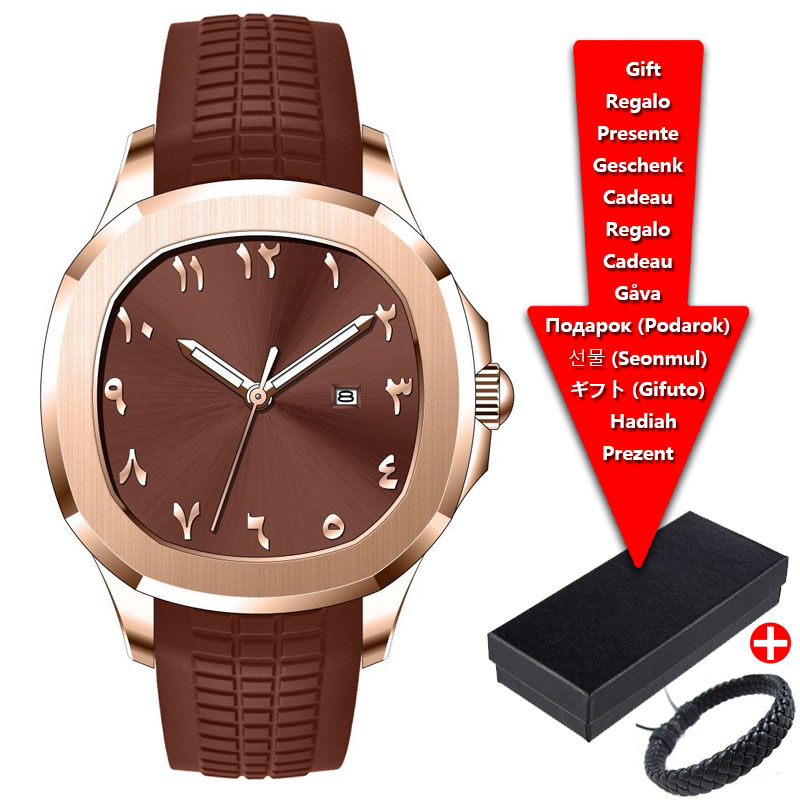 럭셔리 브랜드 남성 시계 실리콘 스트랩, 스포츠 방수  - Luxury Watch Brands Logo 리뷰 및 가격