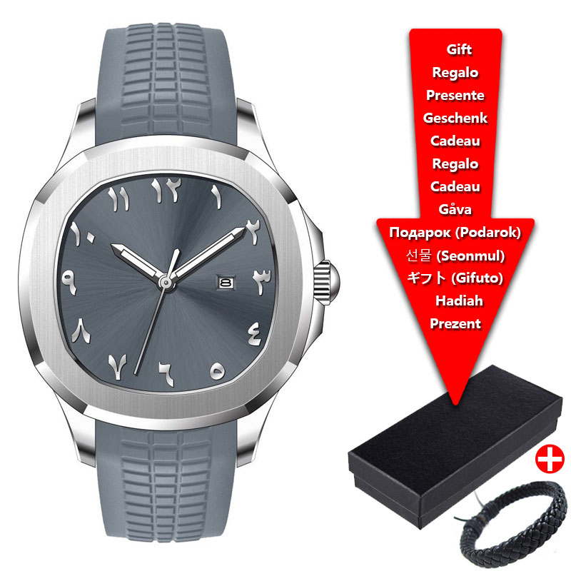 럭셔리 브랜드 남성 시계 실리콘 스트랩, 스포츠 방수  - Luxury Watch Brands Logo 리뷰 및 가격