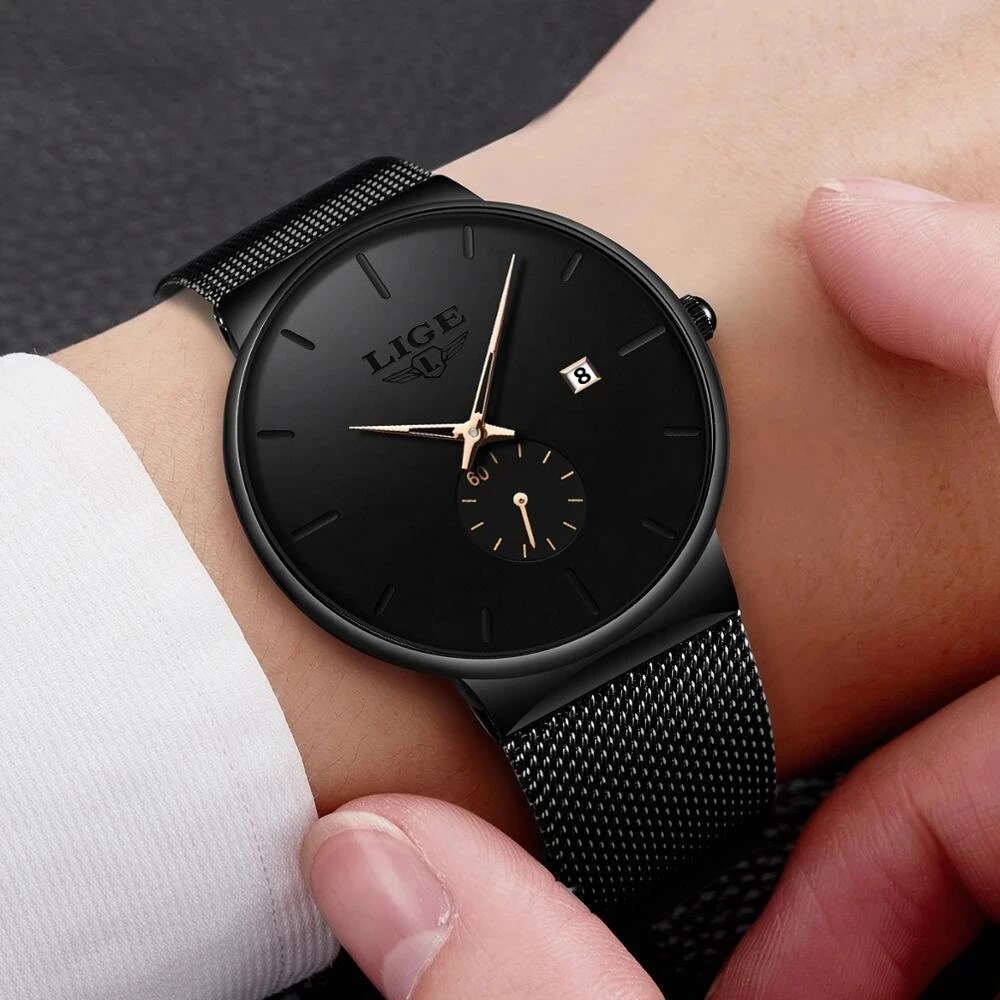 LIGE 패션 남성 시계, 탑 브랜드 럭셔리 쿼츠 시계 - Luxury Watch Maker 리뷰 및 가격