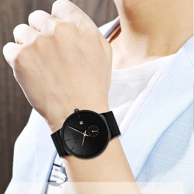 LIGE 패션 남성 시계, 탑 브랜드 럭셔리 쿼츠 시계 - Luxury Watch Maker 리뷰 및 가격