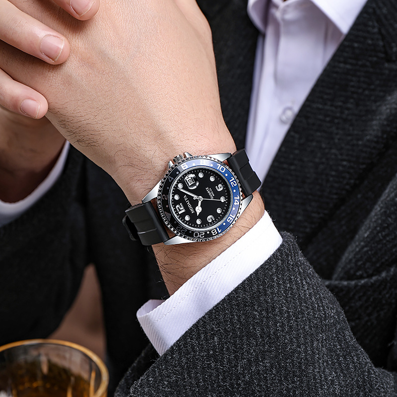 패션 남성 비즈니스 시계 캐주얼 실리콘 밴드 캘린더 쿼 - Luxury Watch Ap 리뷰 및 가격