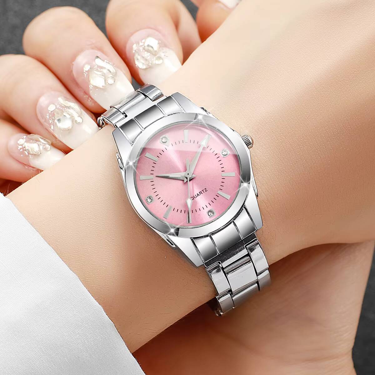 럭셔리 라인스톤 여성 시계 캐주얼 쿼츠 손목 시계 여성 - Luxury Watch Organizer 리뷰 및 가격