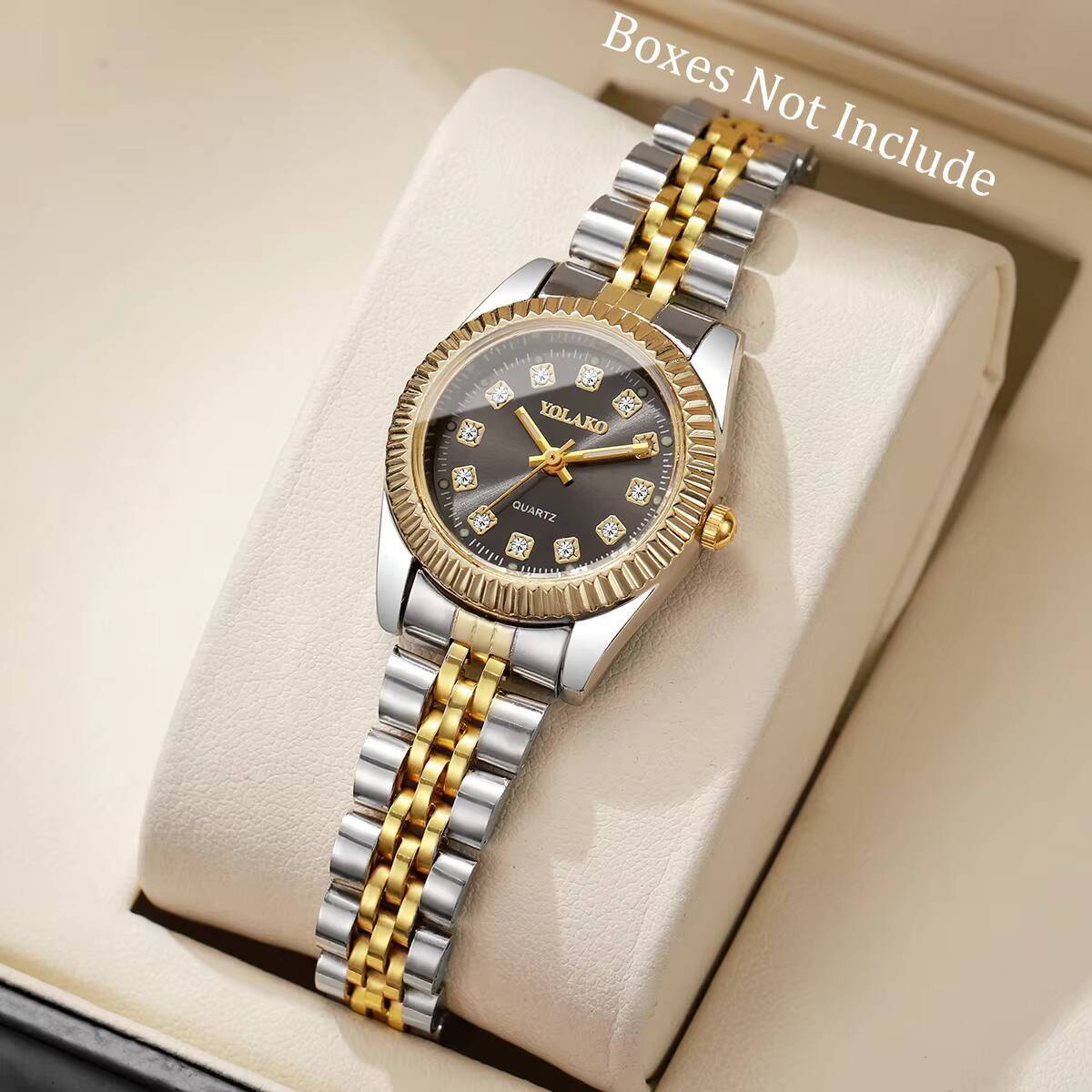 패션 라인스톤 여성 쿼츠 시계 럭셔리 스테인레스 스틸  - Luxury Watch Organizer 리뷰 및 가격