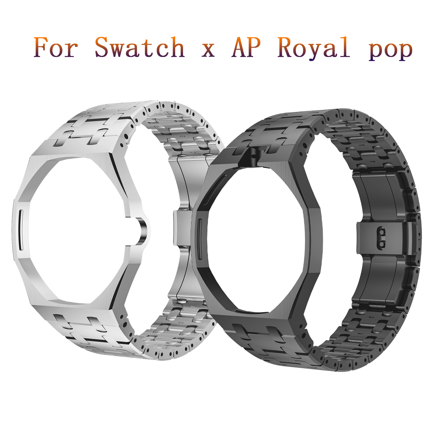 스와치 X AP 로얄 팝 시계줄, 스테인리스 스틸 메탈 - Luxury Watch Ap 리뷰 및 가격