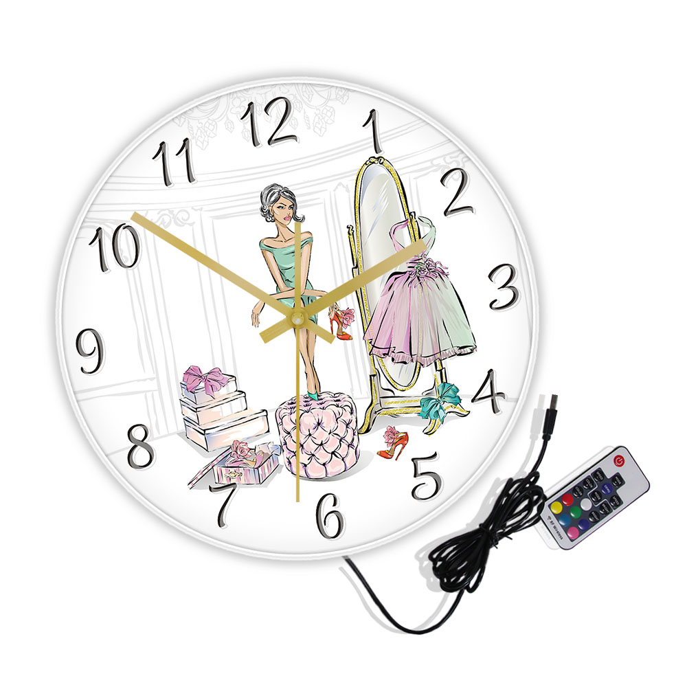 글래머 패션 소녀 Toggery 침묵 벽시계 럭셔리 뷰 - Luxury Watch Boutique 리뷰 및 가격